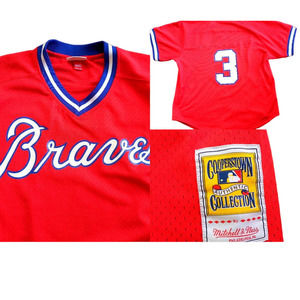 Dale MURPHY #3 Atlanta Braves Mitchell Ness Cooperstown red alt jersey 48 MLB